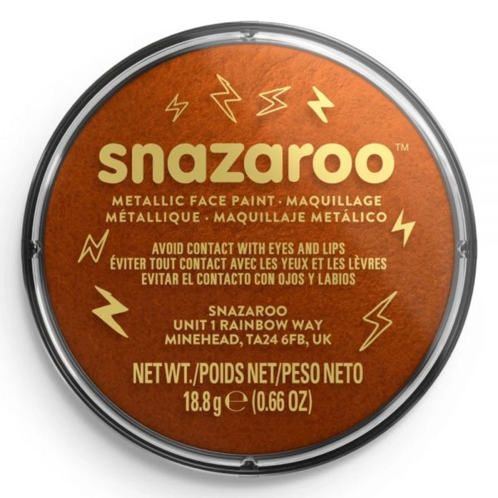 Snazaroo Face Paint Metallic Copper 3 Snazaroo Face Paint Metallic Copper