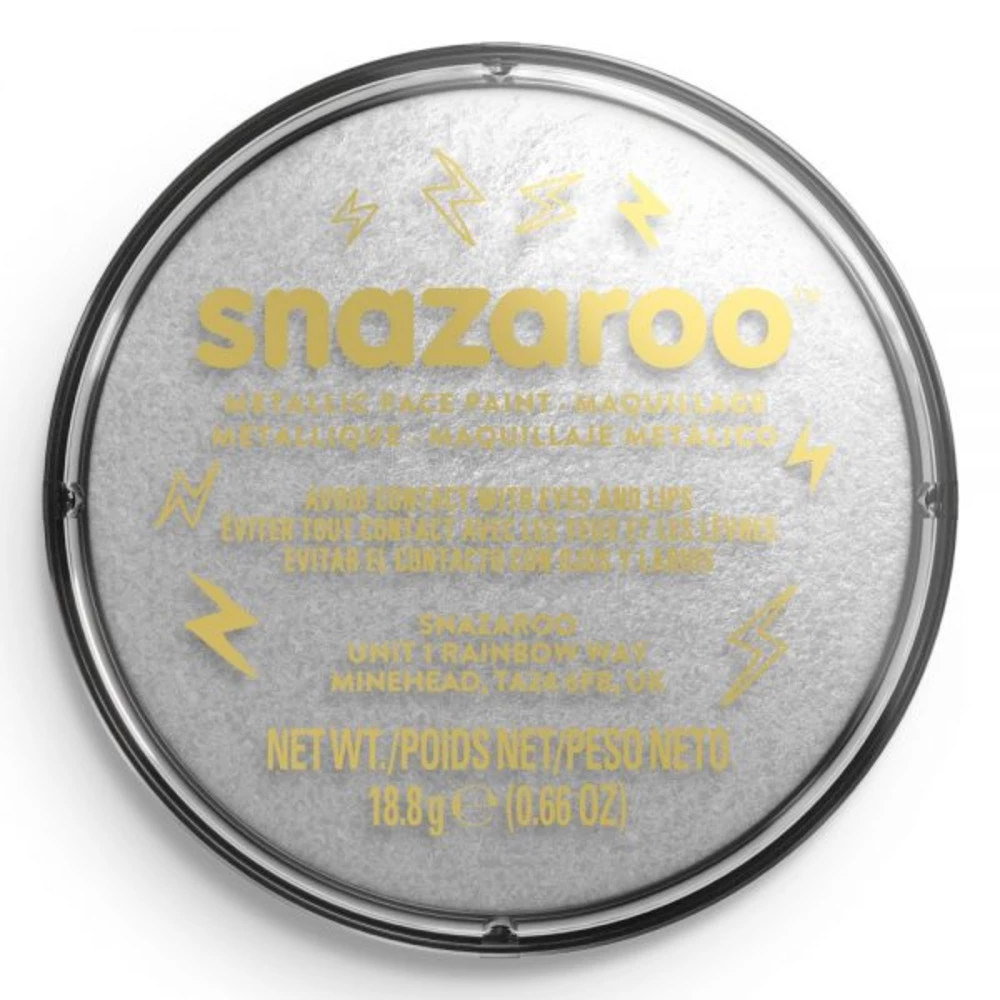 Snazaroo Face Paint, Metallic Silver 3 Snazaroo Face Paint, Metallic Silver