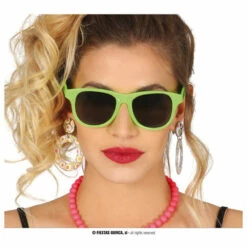 80s Neon Green Glasses