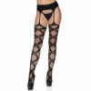 LEG AVENUE Net Garter Belt Stockings 2 LEG AVENUE Net Garter Belt Stockings -Smiffys Shop 1954 001 01 4a84085521
