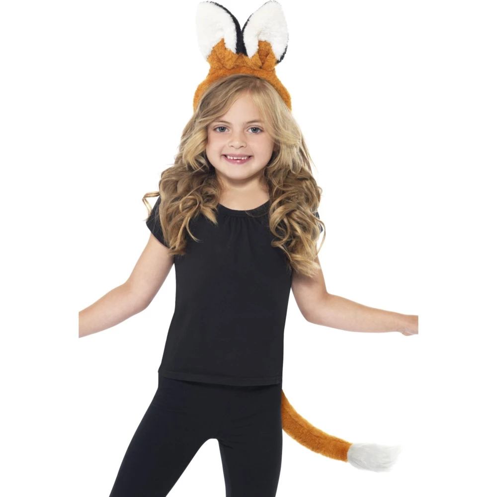 Smiffys Fox Ears Headband And Tail 3 Smiffys Fox Ears Headband And Tail