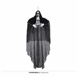 Nun Hanging Halloween Decoration With Light 180cm