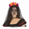 Halloween Flower Veil Headband, Black/Orange -Smiffys Shop 24205 cc13508a96