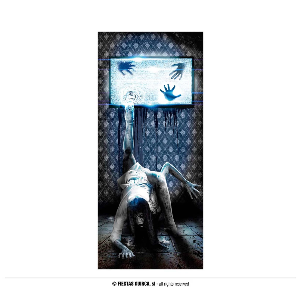 Scary TV Attack Door Decoration 4 Scary TV Attack Door Decoration - Image 2