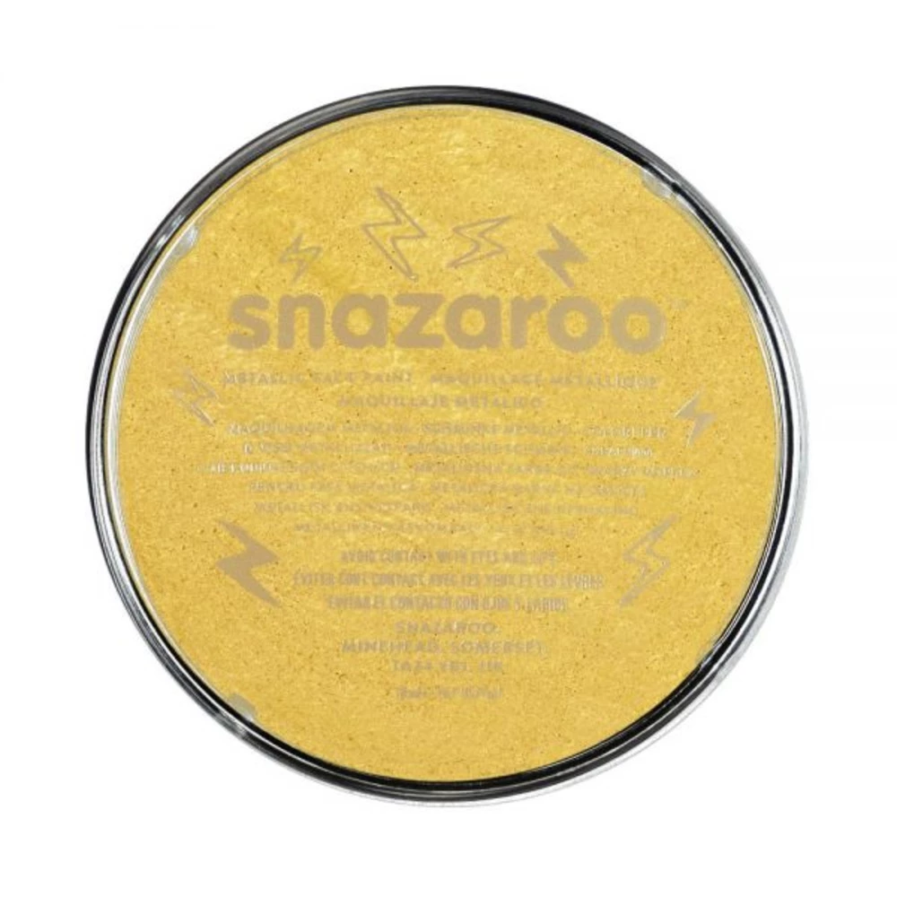 Snazaroo Face Paint, Metallic Gold 3 Snazaroo Face Paint, Metallic Gold