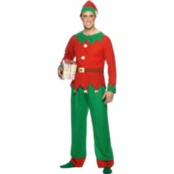 Smiffys Mens Elf Costume