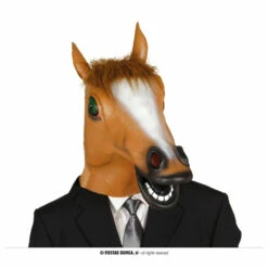 Horse Mask With Hair Latex