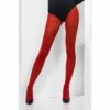 Smiffys Opaque Tights, Red