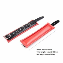 Bondage Handcuffs, Black And Red 8 Bondage Handcuffs, Black And Red -Smiffys Shop 2 c8351554bb