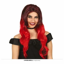 Black And Red Mane Wig