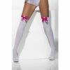 Smiffys Opaque Hold-Up Stockings, White With Pink Bows 1 Smiffys Opaque Hold-Up Stockings, White With Pink Bows -Smiffys Shop 42766 1 3d131401be