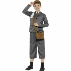 Smiffys World War II Evacuee Boy Costume.