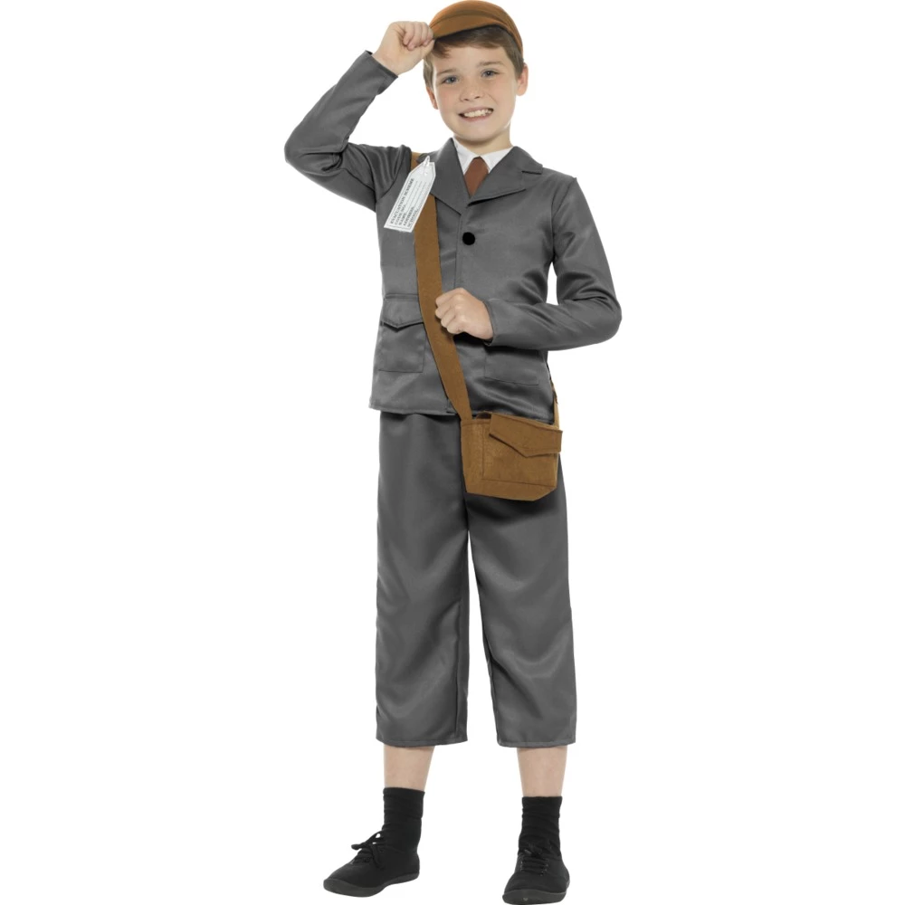 Smiffys World War II Evacuee Boy Costume. 3 Smiffys World War II Evacuee Boy Costume.
