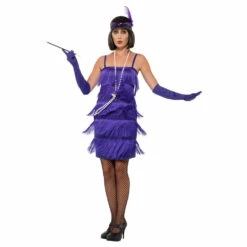 Smiffys Flapper Costume Purple -Smiffys Shop 45500 3 5713c0e927