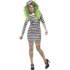 Smiffys Zombie Jail Bird Costume