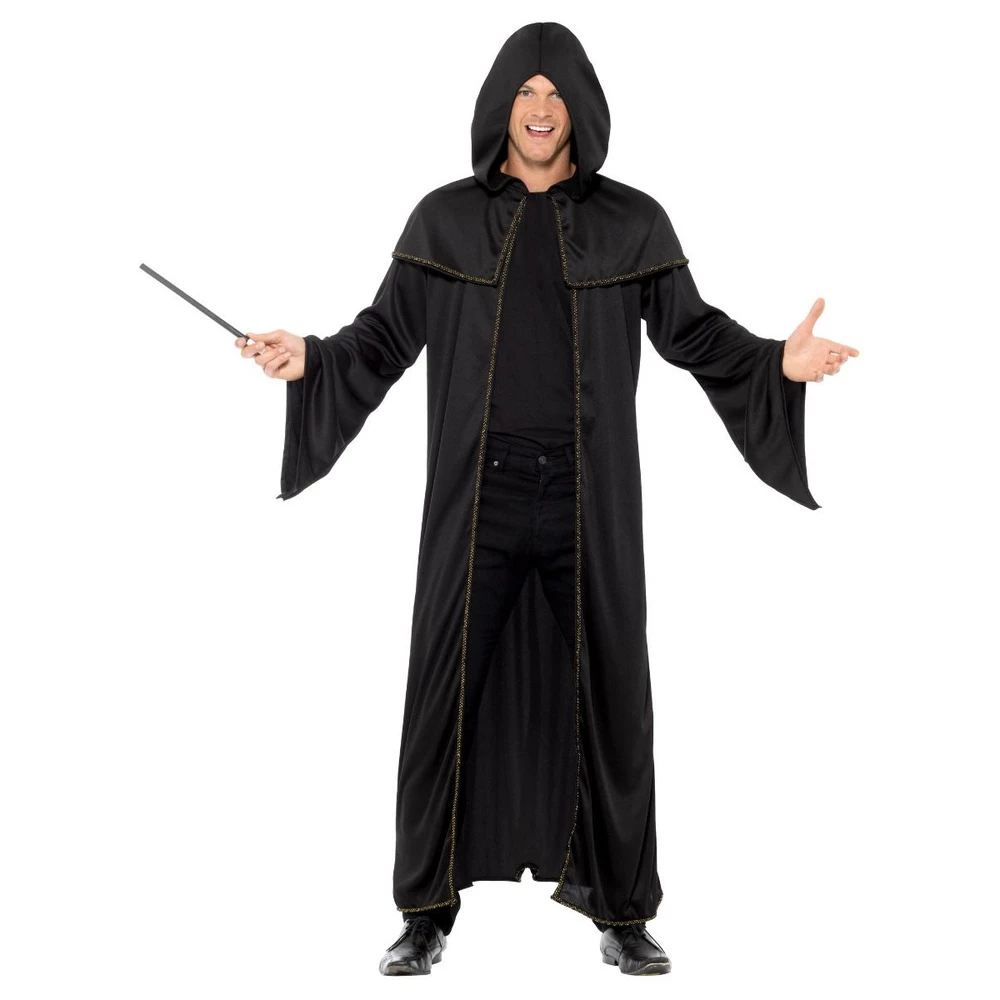 Smiffys Wizard Cloak, Adult, Black 3 Smiffys Wizard Cloak, Adult, Black