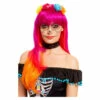 Smiffys Deluxe Day Of The Dead Wig, Pink & Orange 2 Smiffys Deluxe Day Of The Dead Wig, Pink & Orange -Smiffys Shop 61119 3a35c359cc