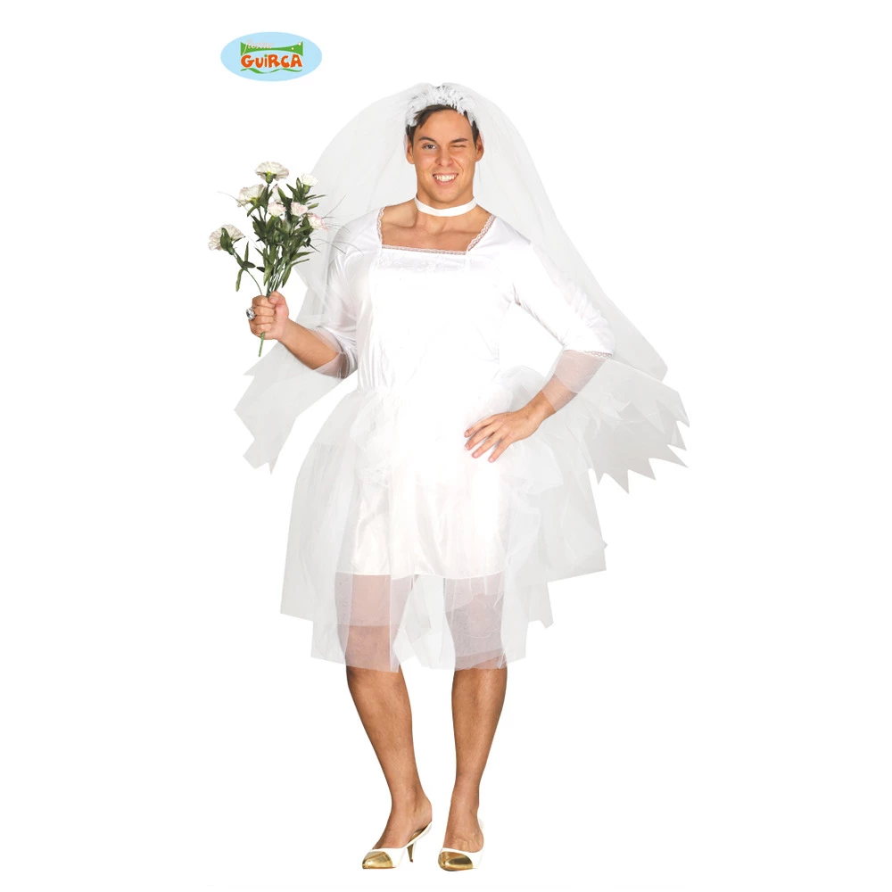 Adult Male Bride Costume 3 Adult Male Bride Costume