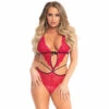 LEG AVENUE Scalloped Teddy & Panty -Smiffys Shop 86114 072 01 b75d6e4ee6