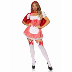 LEG AVENUE Fairytale Miss Red Costume -Smiffys Shop 87119 096 06 4ce294b6df