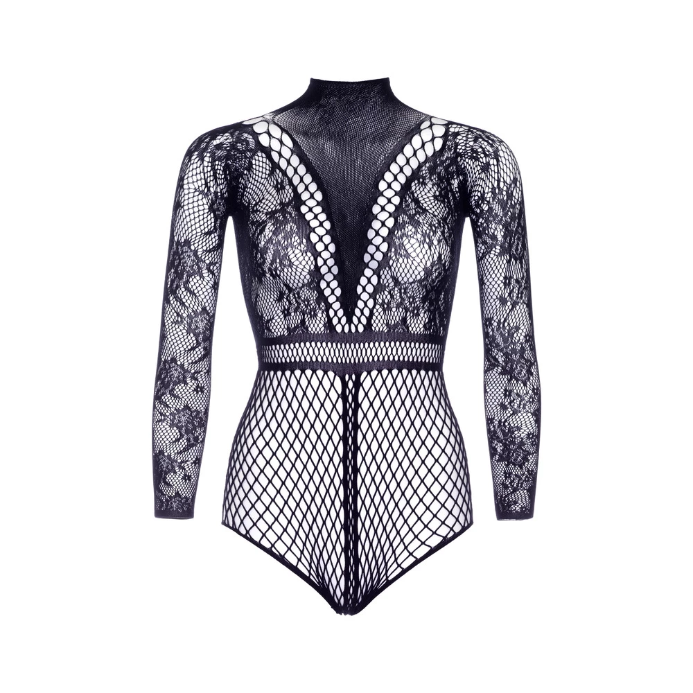 LEG AVENUE Fishnet Bodysuit With Snapcrotch 5 LEG AVENUE Fishnet Bodysuit With Snapcrotch - Image 3