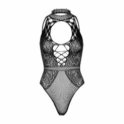 LEG AVENUE Net And Lace Keyhole Bodysuit -Smiffys Shop 89307 001 011 2deacd392c