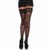 LEG AVENUE Sheer Stay Up With A Lace Top Stockings 2 LEG AVENUE Sheer Stay Up With A Lace Top Stockings -Smiffys Shop 9098 001 01 d18536764f