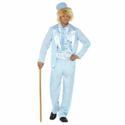 Smiffys 90s Stupid Tuxedo Costume, Blue