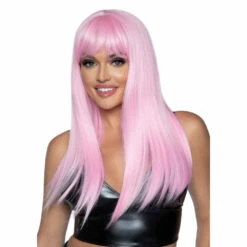 LEG AVENUE Long Straight Wig, Baby Pink