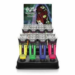 PaintGlow Glow In The Dark Make Up 12ml Pink -Smiffys Shop ac14cdu gid face paint cdu 641d56ecfc 456f8cd80f