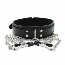 Collar With Clamps, Black