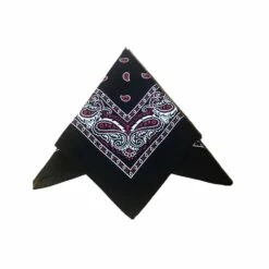 Bandana, Red Black Paisley