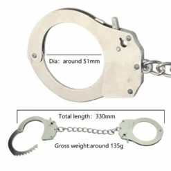 Metal Handcuffs, Silver -Smiffys Shop d5ab4e894ae753c48799392ccb95f55 da221db82b