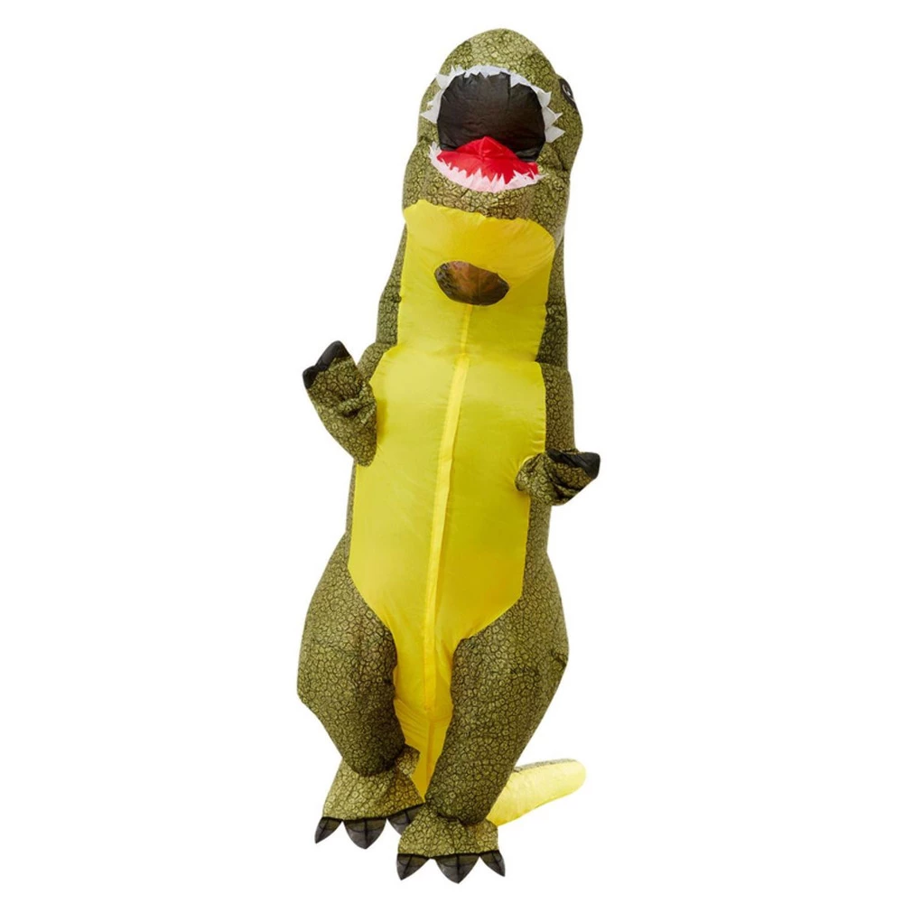 Smiffys Inflatable T-Rex Costume, Green 4 Smiffys Inflatable T-Rex Costume, Green - Image 2
