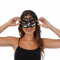 Gothic Eye Mask, Silver