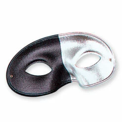 Silver/Black 2 Tone Eye Mask