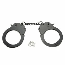 Metal Handcuffs, Black -Smiffys Shop f6255ee14ae226d4d72b1f28466536a b85e612b58