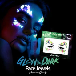 Glow In The Dark Face Jewels -Smiffys Shop fjl347 v1 8995f5c297