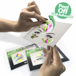 Glow In The Dark Face Jewels -Smiffys Shop gid peel mock 384acb8f48