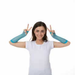 Fishnet Gloves, Baby Blue -Smiffys Shop gloves netted light blue 874 ded63c7eb4