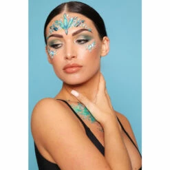 Glitter Me Up Iridescent Mermaid Face Jewels -Smiffys Shop iridescent mermaid a1062f692e