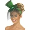 Smiffys Fever Mini Top Hat On Headband, Green 2 Smiffys Fever Mini Top Hat On Headband, Green -Smiffys Shop minitophat 3608744f16