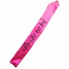 Bride Sash Glitter Pink
