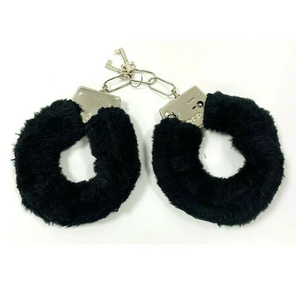 Fluffy Handcuffs, Black 3 Fluffy Handcuffs, Black