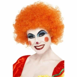 Smiffys Crazy Clown Orange Wig
