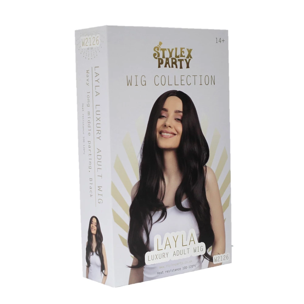 Deluxe Layla Wig, Black 4 Deluxe Layla Wig, Black - Image 2