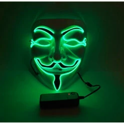 Anonymous LED Mask, Green