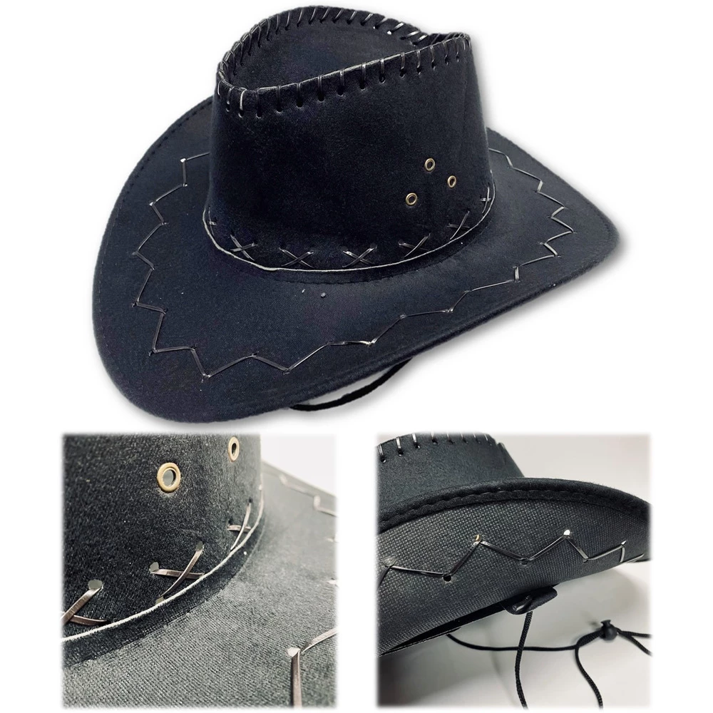 Cowboy Hat, Black 3 Cowboy Hat, Black