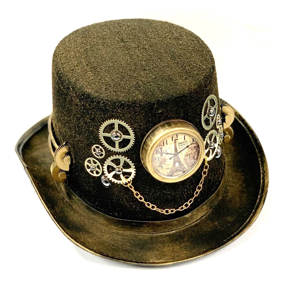 Steampunk Hat With Holographic Goggles 6 Steampunk Hat With Holographic Goggles - Image 4