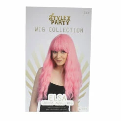 Deluxe Elsa Wig, Pink -Smiffys Shop slide1 f566c7d409